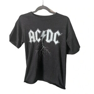 Official Merch | AC/DC Grey Crew Neck Band Tee |  Size M